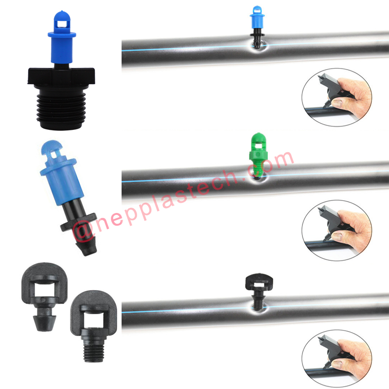 mini inline mistsprinklers för fruktträdgårdsfrukter mikroblandningssystem för refraktionsdimma