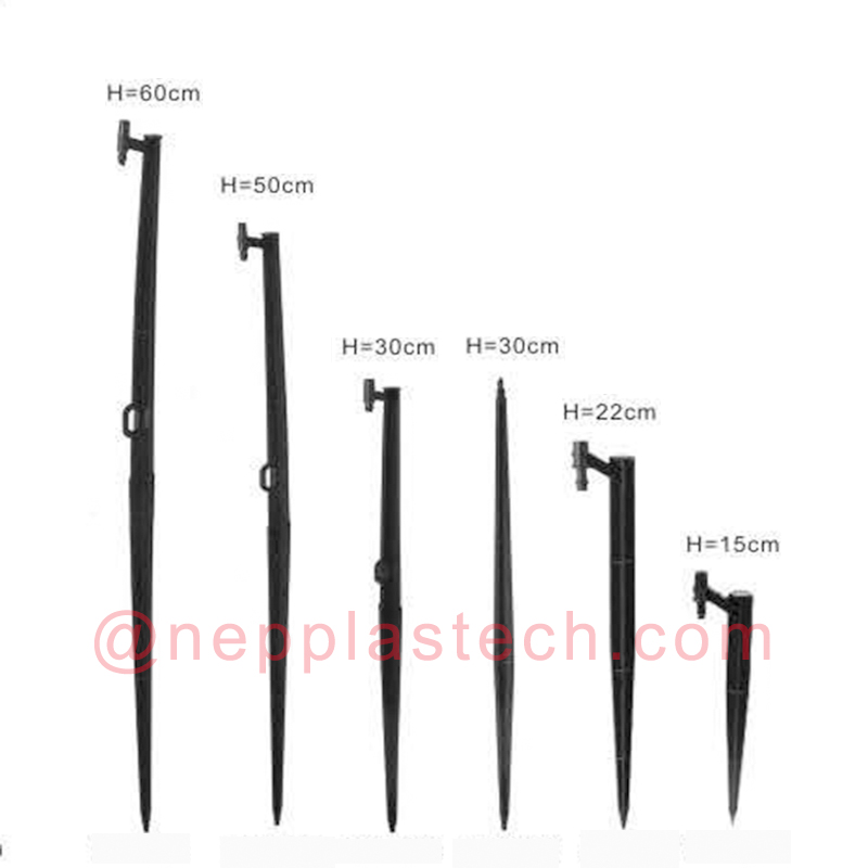 tillbehör för solbevattningssystem 15 till 60 mm svart mikrosprinkler jetinsatser