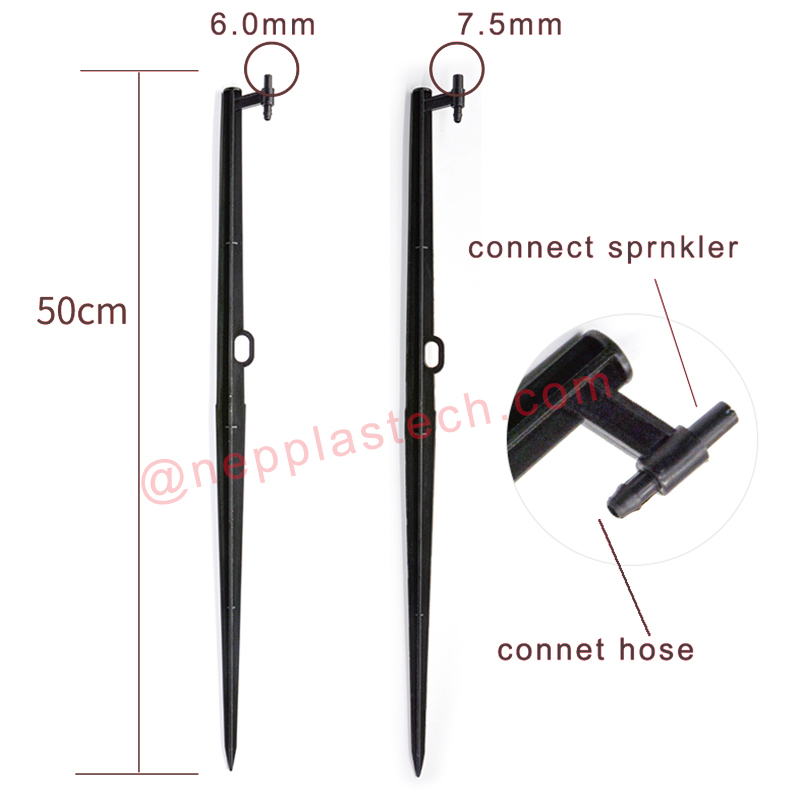 tillbehör för solbevattningssystem 15 till 60 mm svart mikrosprinkler jetinsatser
