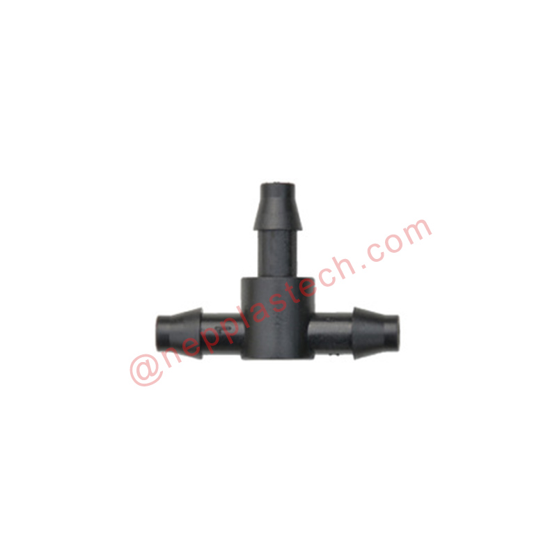 bevattningssystem för trädgårdsbruk med dubbla stickade räta anslutningsdon 4*7mm för stickdon för blomkrukor