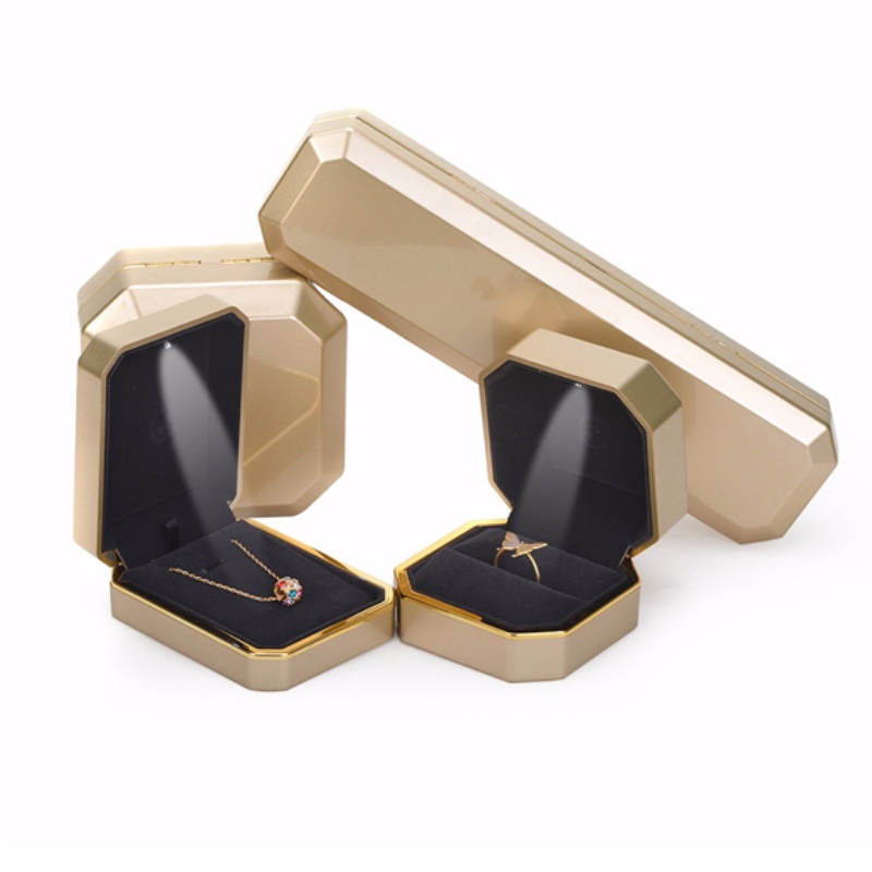 FL-PA0006 plast smyckeskrin med LED-lampor