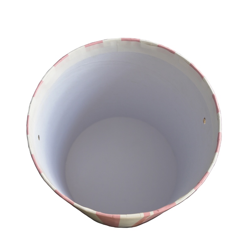 GL_PA0027 fatblomma rund papperslåda rörlåda för barnklänning