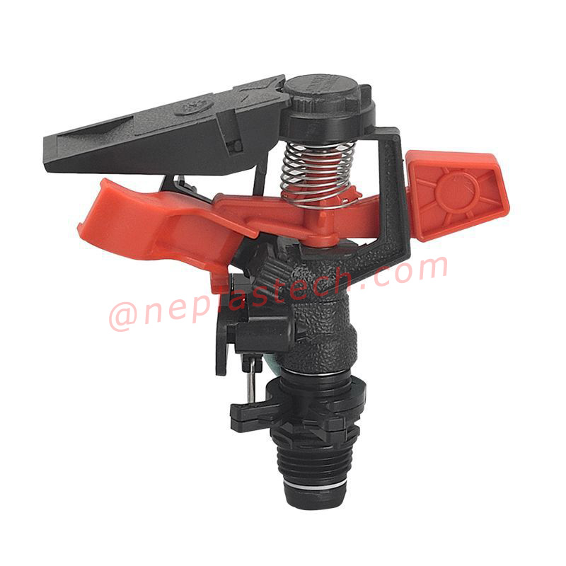 avståndsjusterbar och sprutvinkelstyrbar plast trädgård gräsmatta jordbruksmark impuls Sprinklers