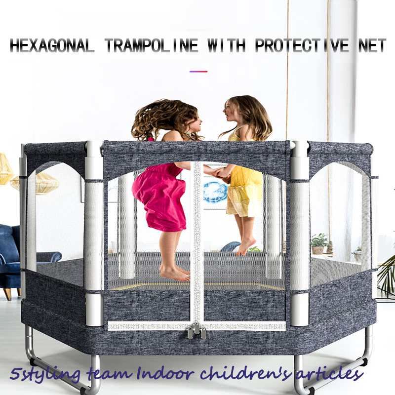 Boden trampolin hemma barn inomhus baby trampolin barns fitness bälte netto leksak trampolin