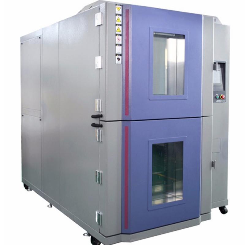 TS2 termisk chocktestkammare (två zon)/två-slot kalla och heta slagtester