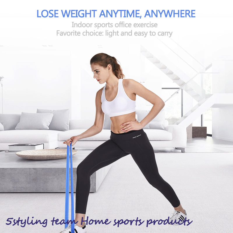 Naturlig latexrehabiliteringsträning senor kondition motstånd spänning ring latex motstånd bälte fitness multifunktionell motstånd ring