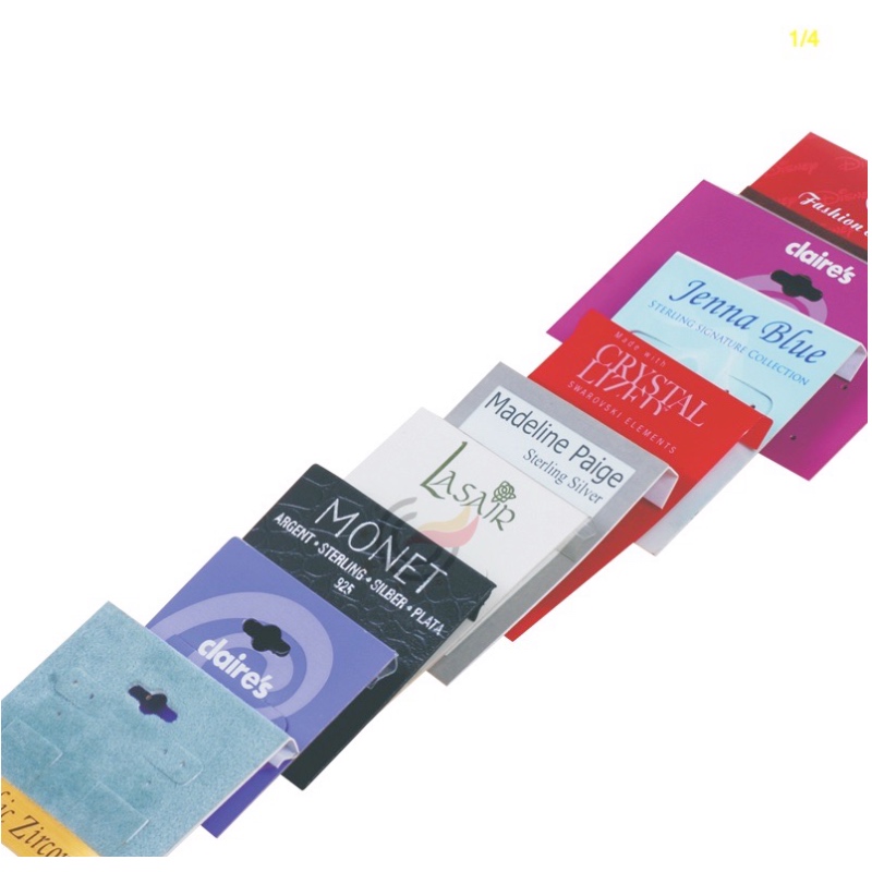 plastkort för smycken