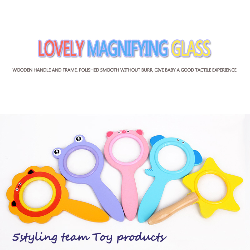 Tecknad förstoringsglas dn07 insektobservatör barns vetenskapliga experiment leksak undervisningshjälpmedel för små vetenskapsbarnehem 0.1