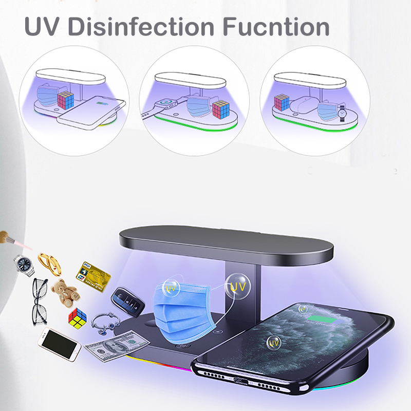 UV-sterilisator och trådlös laddare