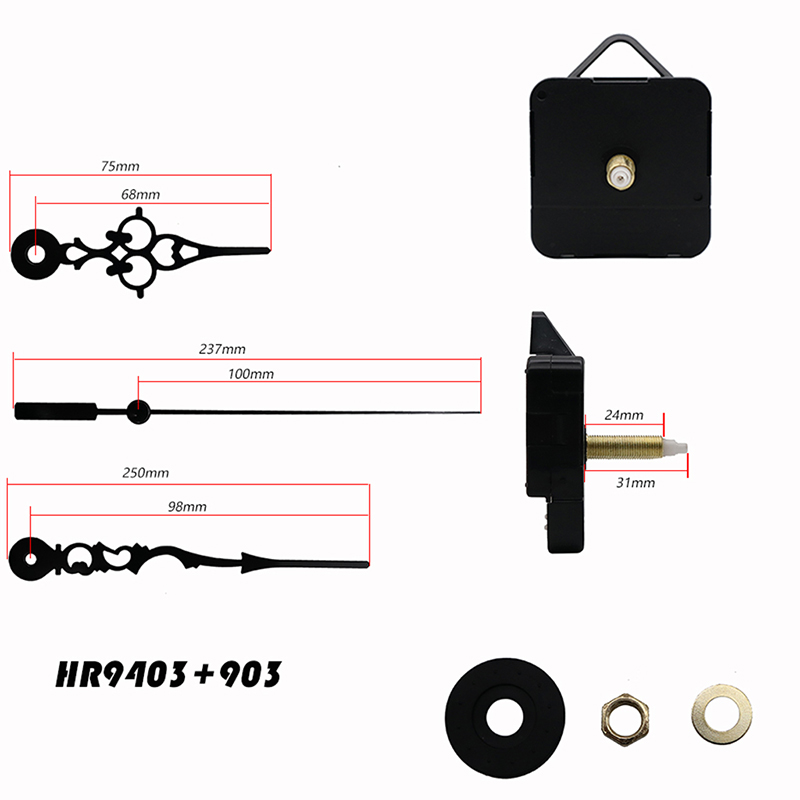 plastisk hängare 31MM stegmaskin med HR9403 klockhänder