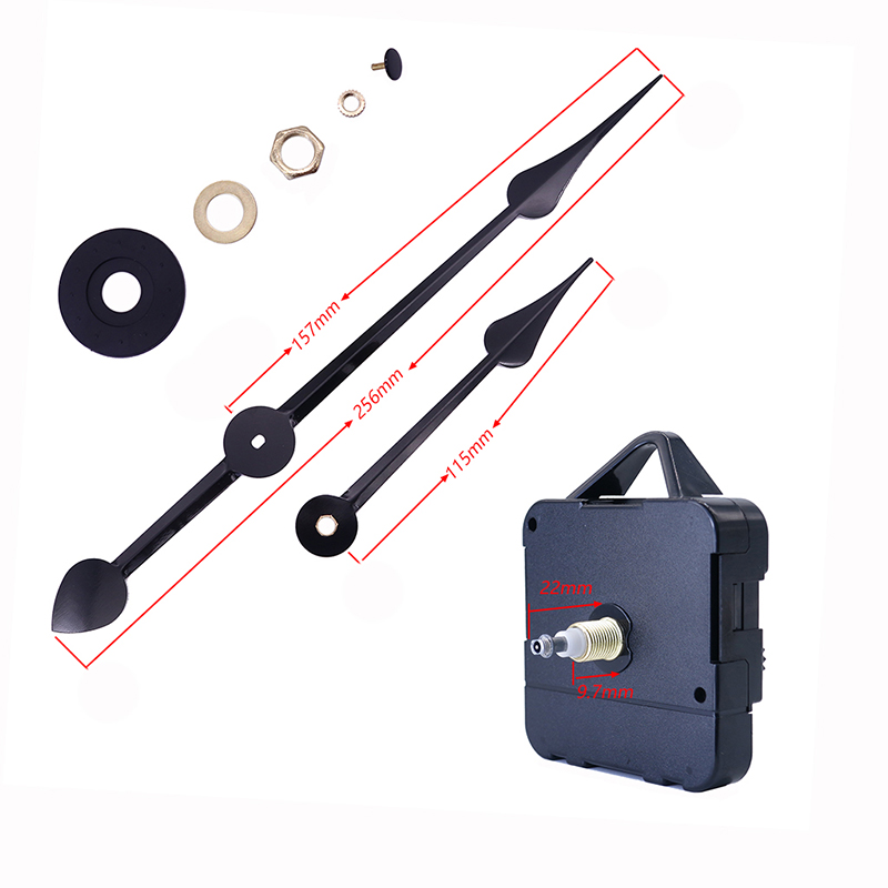 HR1688 15mm kvartsklockmaskin och aluminiumklockhänder