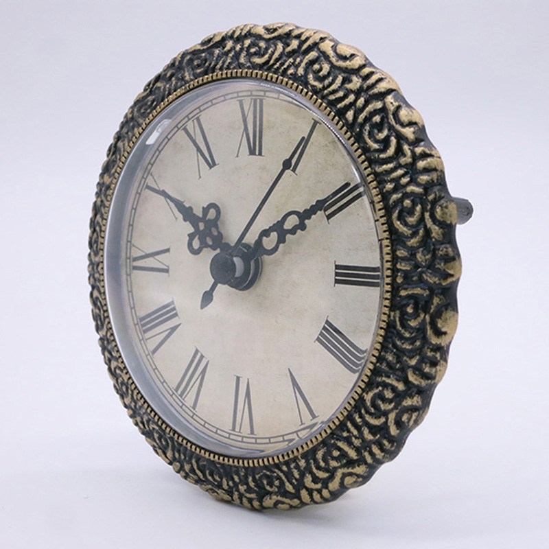 Antik svart väggklocka Infoga med 95MM diameter