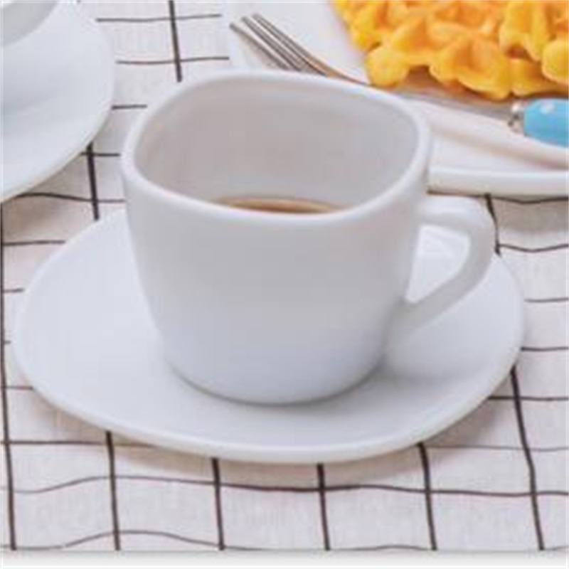 Middag av opalsglas av glas (-SQUARE COFFE SET)