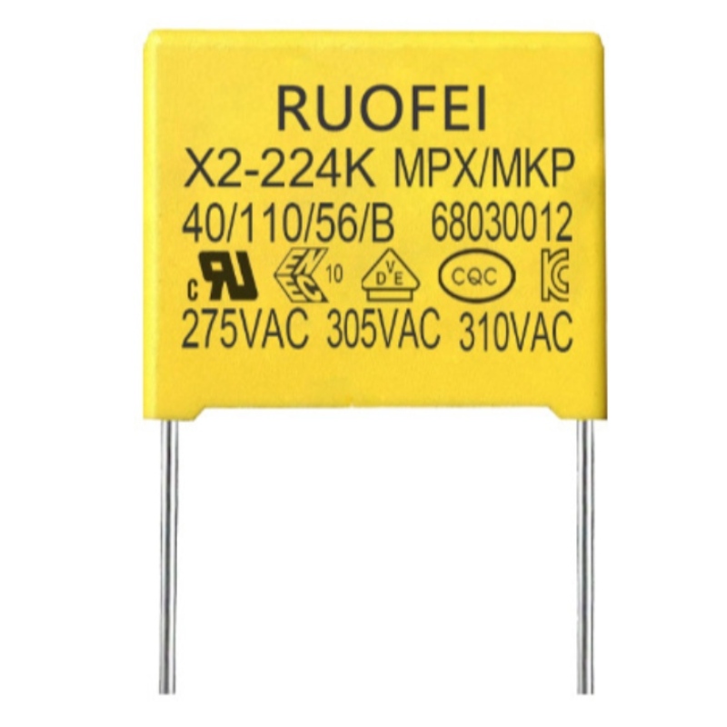 RUOFEI klass X2 Film Kondensatorer 275V säkerhetsbox kondensator AC mkp x2 kondensator, med olika certifikat