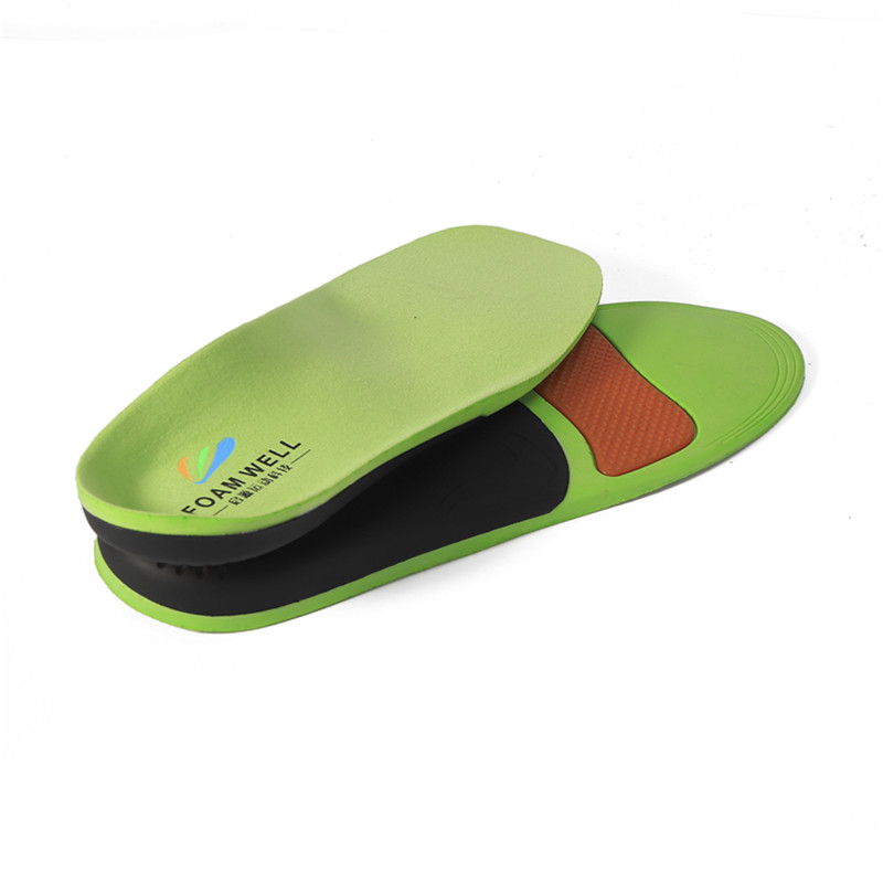 GEL TPU Pad Arch Stödja boWlegs Flat Foot Plantar Fascisit Korrigering av ortopedisk insoml