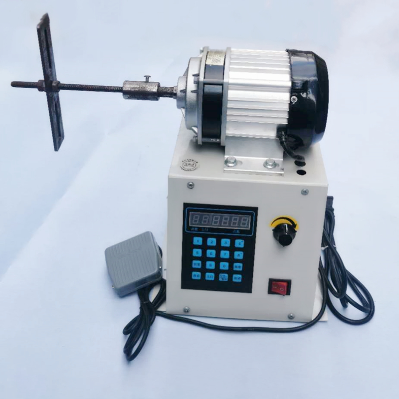 Maskin för automatisk uppdragning, maskin för manuell lindning av tjock tråd, genom den elektroniska displayen