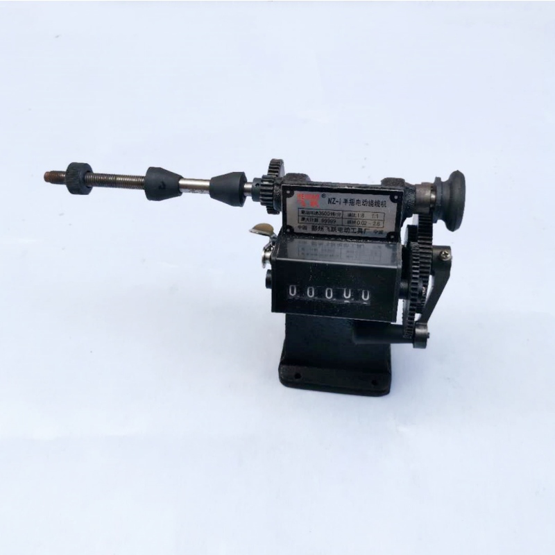 Maskin för automatisk uppdragning, maskin för manuell lindning av tjock tråd, genom den elektroniska displayen