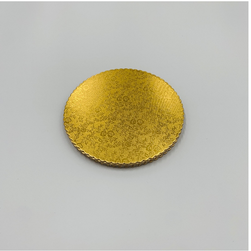 Eye Catching Round Gold Cake Board for Cake Displaying