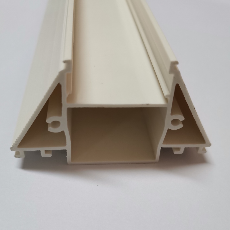 Utvilad plastprofillextrudering pvc plastsektion för belysning som glider från kinesisk plasttillverkare