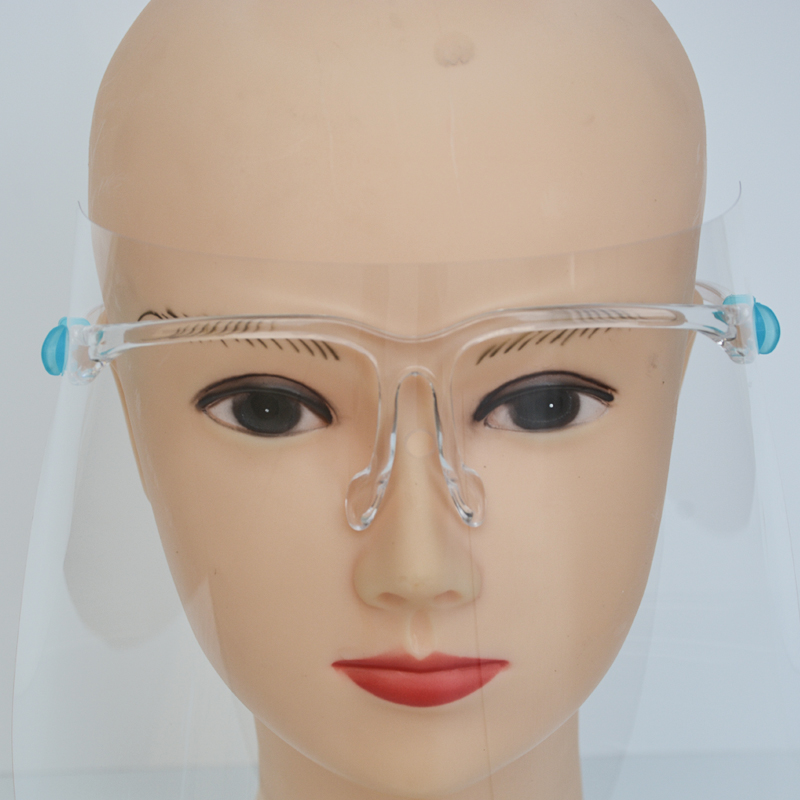 Utbytbart Anti Fog Clear Face Splash Glasses Face Guard PET Face Shield för matlagning