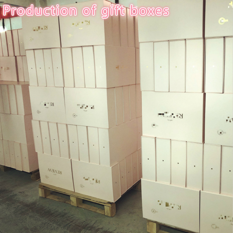 Pink Elegant papperspresentkartong (collepsible Style Customed Box for Clothings)