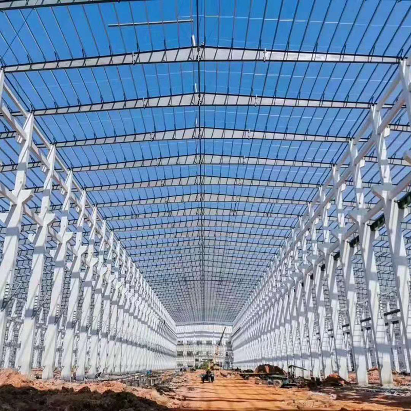 Partihandel anpassad industriell stålkonstruktionsserie Byggnadsverkstadslager