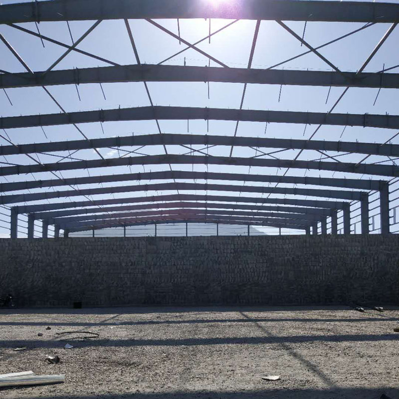 Partihandel anpassad industriell stålkonstruktionsserie Byggnadsverkstadslager