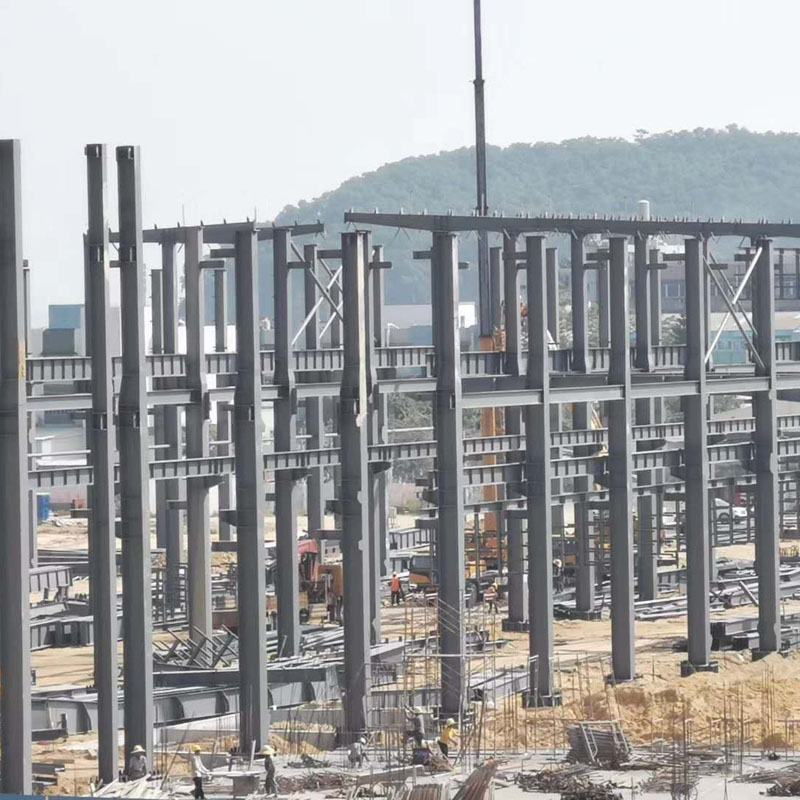 Stålstruktur Ramlade kommersiella kontorsbyggnad, Strukturellt stål Truss Prefab Konstruktion med teckning