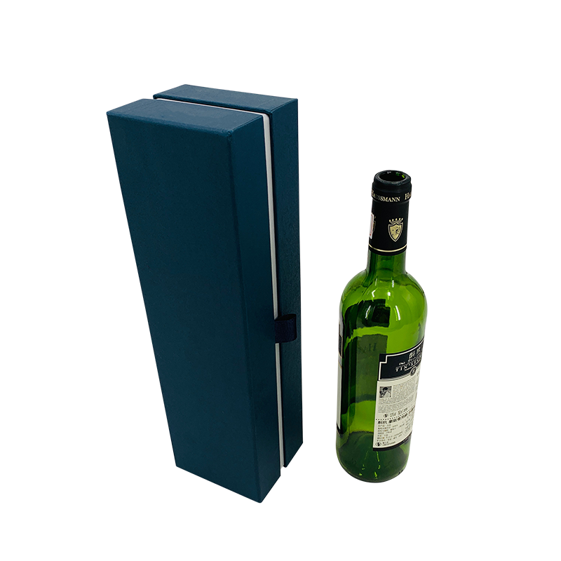 Mörkblå vin presentförpackning Champagne presentförpackning lyxig och elegant
