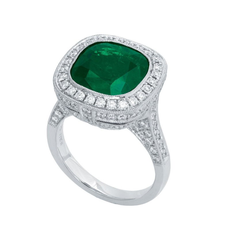 Kvinnors europeiska och amerikanska stil enkel atmosfär bo klo set zirkon 925 silver ring Kina Ruifanbao smycken bearbetning fabrik