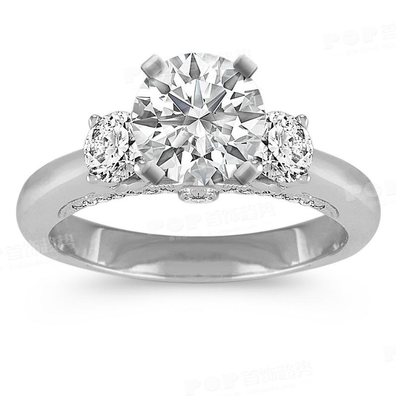 Kvinnors Simple Atmospheric Claw Set 925 Silverring Kina Ruifanbao smyckenfabrik