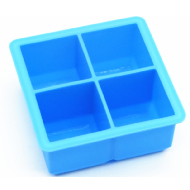 Kiselgel 4-rutnät isgaller 4-ansluten kiselgel fyrkantig mögel 4-håls fyrkantig tillbehörslåda whisky bar isframställningslåda