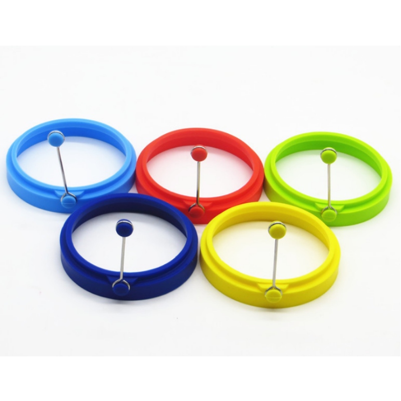 Silikon runt omelett handtag silikon omelett DIY mögel påse ägg silikon äggring