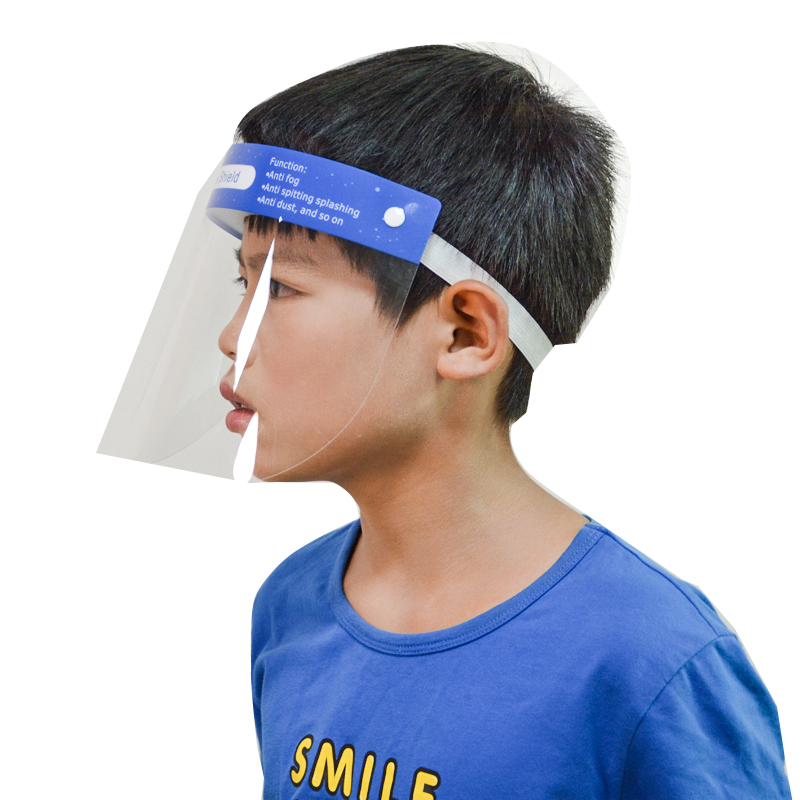 Anti Fog Clear Kids plastskydd Ansikts ansiktsskydd Säkerhets ansiktsskydd