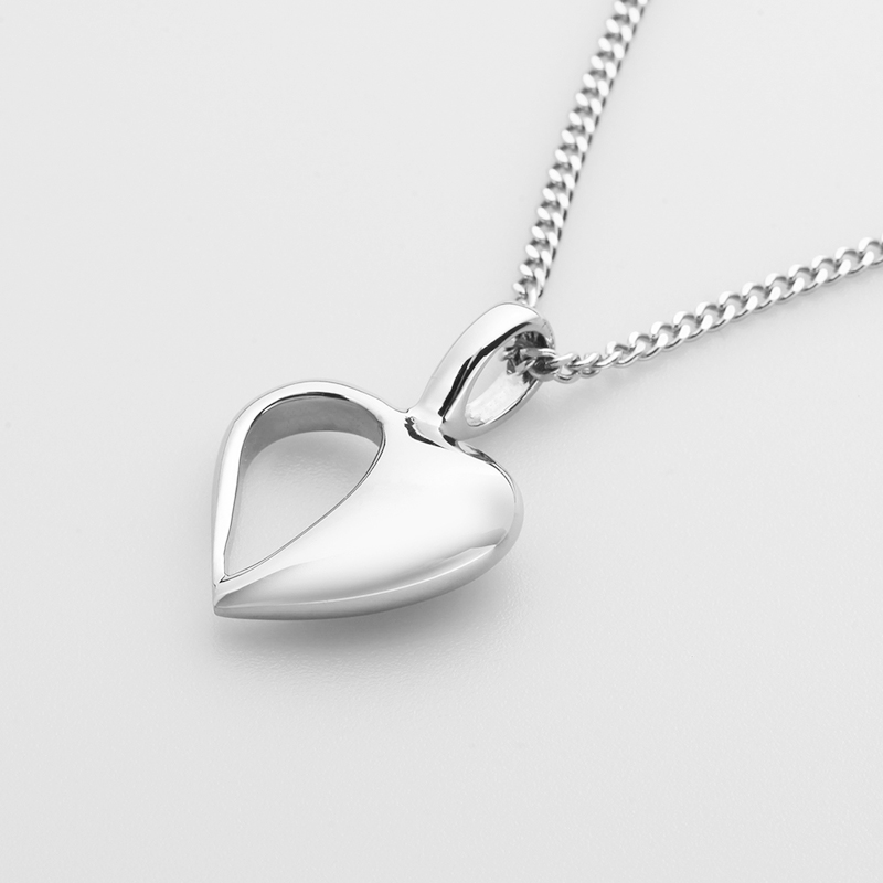 Damhängehalsband i rostfritt stål