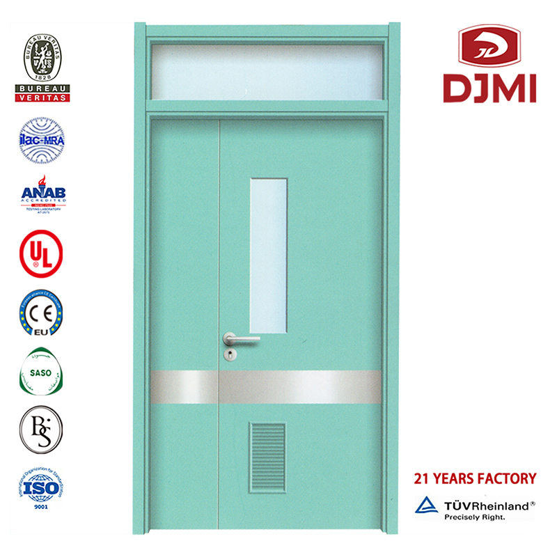Högkvalitativ komposit för rumsröntgenavskärmning Laminerad Hpl-trädörr Billig interiör med dubbeldörr i aluminium Ce \/ Iso \/ En Anpassad interiör med glasfönster Auto Enkel dörrdesign Hpl-dörrar