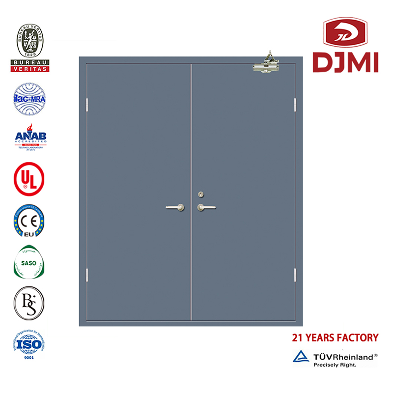 Kinesiska fabriken Ul Rostfria dubbeldörrstålade dörrar Brandbeständiga högkvalitativa dubbla svängdörrar till salu Fyrkantiga brandsäkra fönster Socool brandsäkra ståldörrar Billiga dekorativa dörrar Kina Leverantör Brandk...