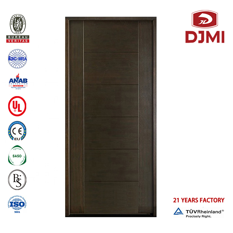 Anpassad Ul 90 minuter En1634 Ljudisolerad brandklassad trädörr för hotell Nya inställningar Faner Enkeldörrar Branddörr för hotellsjukhusskola Billig 1,5 klassad Ul hotellträ Fabrikspris
