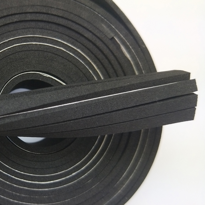 Fabriken levererar svart EPDM-skum, brandhämmande limskum, stötdämpande och tätande skum kan stansas