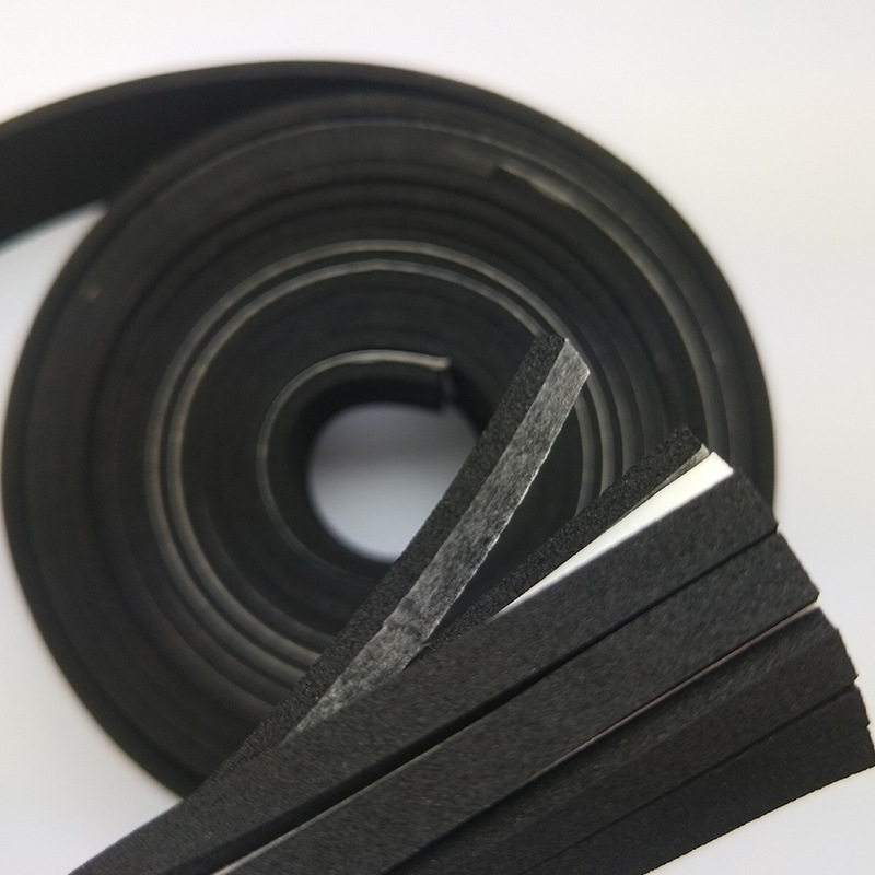 Fabriken levererar svart EPDM-skum, brandhämmande limskum, stötdämpande och tätande skum kan stansas