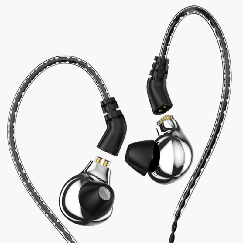 Metall in Earth Headsats Dynamic Hi-res Öronsnäckor med Connetor 3.5mm Sport Earubs