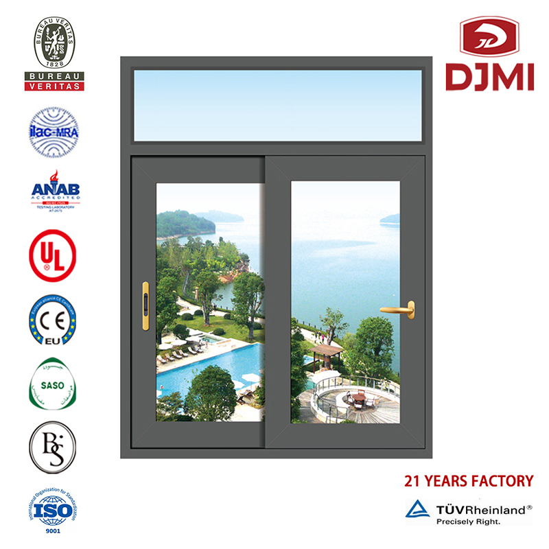 Ny design Fast liten för Ventilation Sliding Window Brand New Aluminum Fast termiskt skyddsglas Sliding Window Hot Selling Thermal Break for Passive House Aluminium Sliding Window