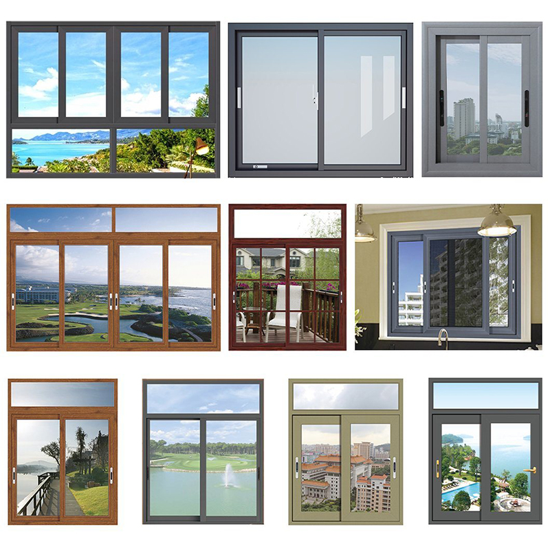 Ny design Fast liten för Ventilation Sliding Window Brand New Aluminum Fast termiskt skyddsglas Sliding Window Hot Selling Thermal Break for Passive House Aluminium Sliding Window