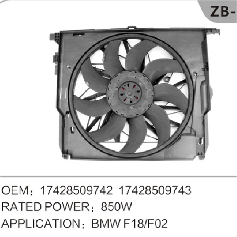 Motor Radiator Fan OEM 17428509742 för BMW F02 F18