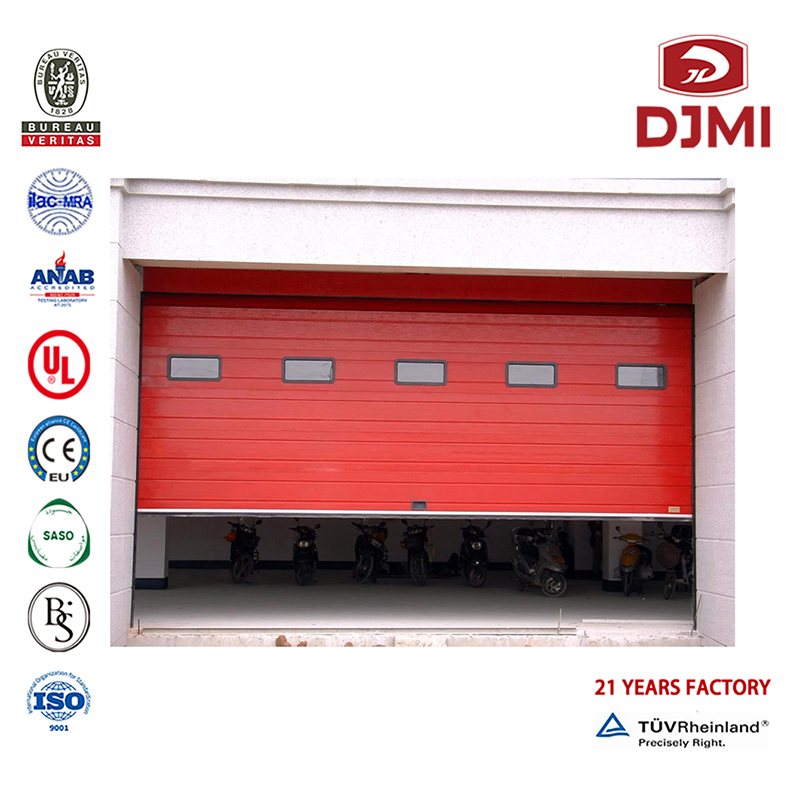 Värmebehandlande värmeförebyggande sektioner 9X8 Garagedörr Multifunktionell Kall Isolering Överhuvudet Stål Modern Garage Door Professional Roll Up Aluminium Panel Overhead Wood Garage Doo