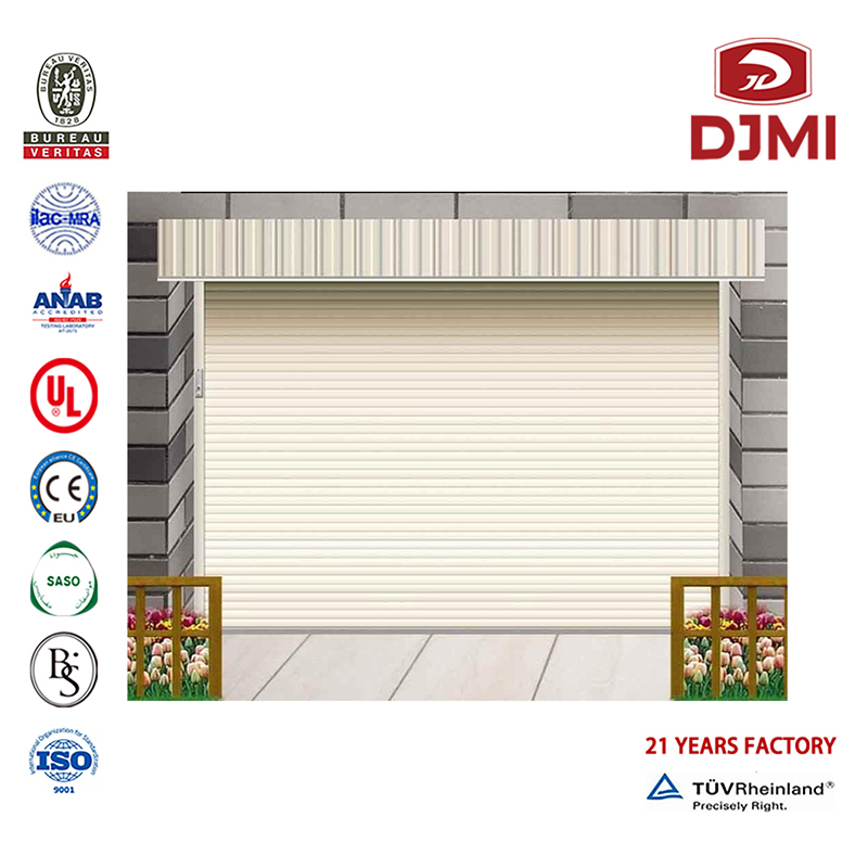 Splitter Ny Kall Isoleringssektion Garage Doors Hot Selling Head Head 9X8 Garage Door Multifunktionell Kall Isolering Överhuvudet Steel Modern Garage Door