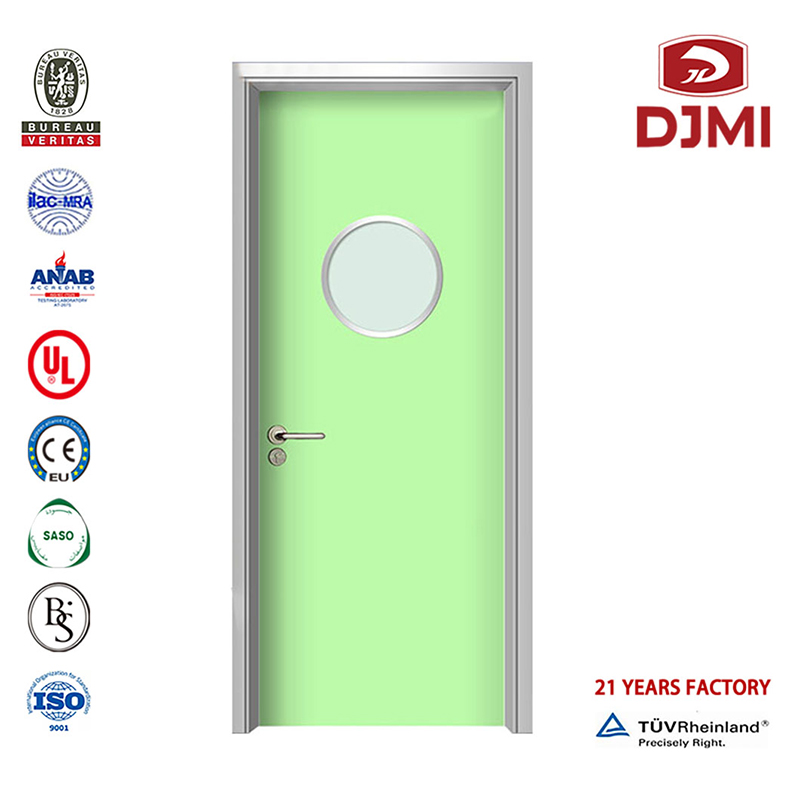 High Quality Mdf Price Aluminium Batroom Doors Modern Hospital Door Cheap Bedroom Aluminium Swing Door Italiensk stil Egen Modern Entrance Wood Aluminium Glass Design Hospital Double Doors