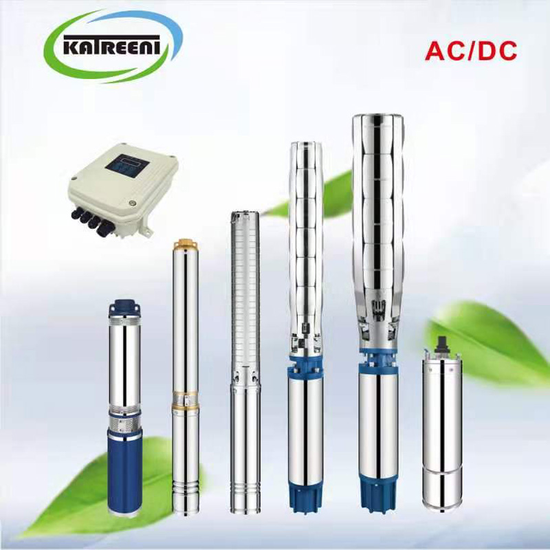 2-tums djupt brunnborrhåls nedsänkbar skruvvattenpump 2qgd för solpumpningssystem