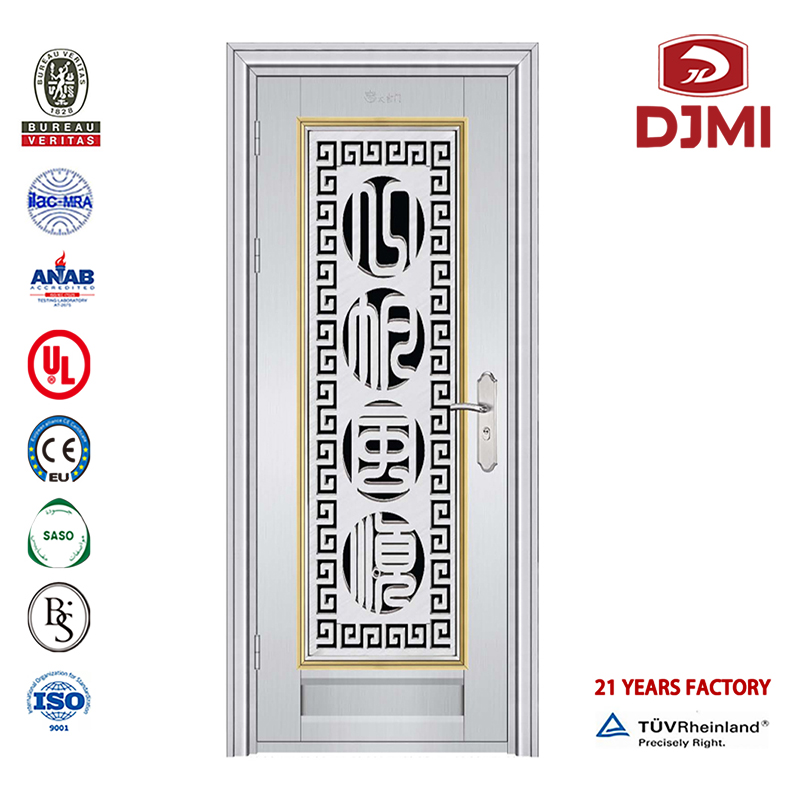 Chinese Factory Outer Leisure Security Egen Design Spanska Style Målning Med Lock System Stainless Steel Door High Quality Exterior Manufactor Security Doors and Windows Painting Stainless Steel Grill Door with S 304