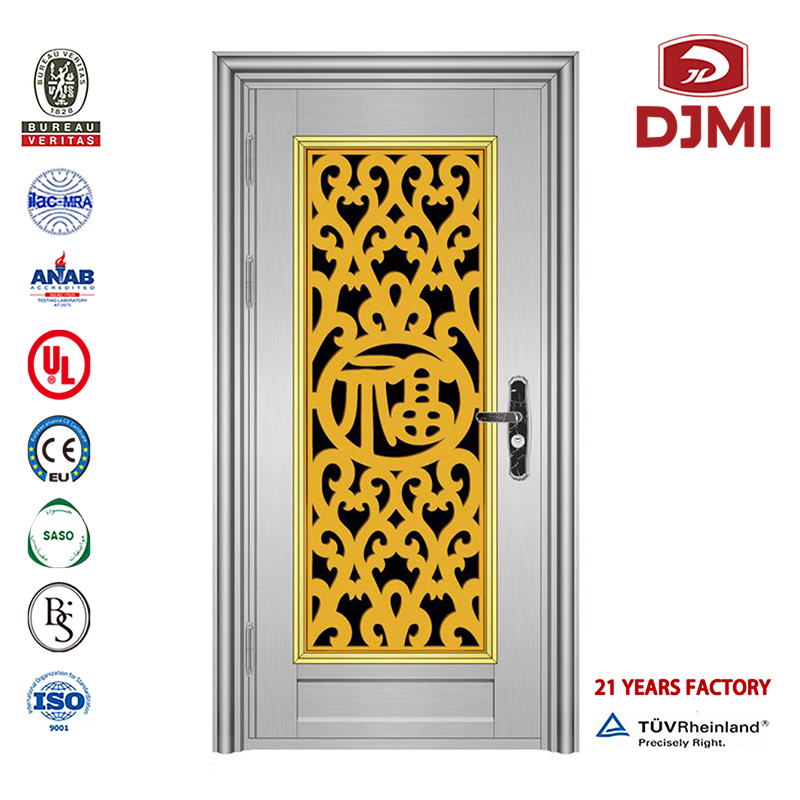 Yttre dörrar Designs Top Quality Stainless Steel Enter Door Cheap Exterior Security Door Grossional Commercial Prices Entry Stainless Steel House Doors Customed Sus 304 Sliding Commercial Double Doors Stainless Steel Door